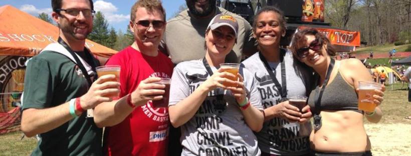 group photo from Warrior Dash