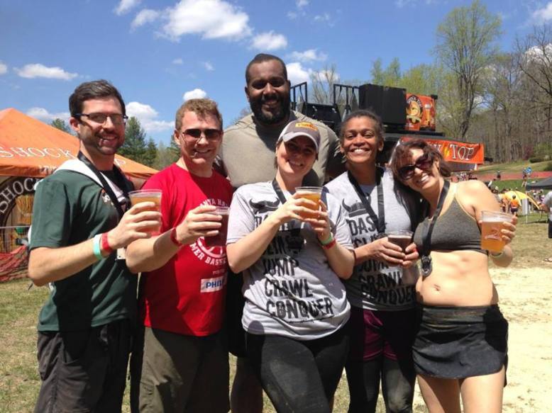 group photo from Warrior Dash