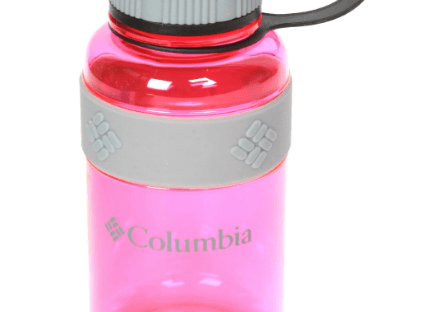 Aaron's pink water bottle
