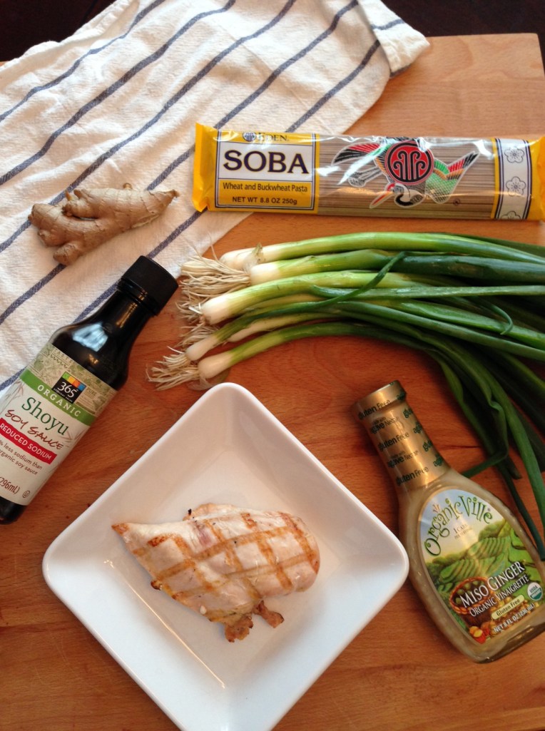 ingredients for noodle dish