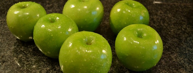 Apples on a counter top